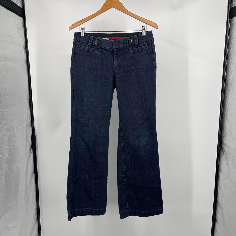 Vintage Y2K Banana Republic Women's Flared Bootcut Jeans 8 M Military Grunge